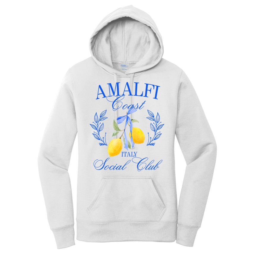 Amalfi Coast Iitaly Social Club Travel Trip Vacation Lemon Women's Pullover Hoodie