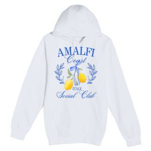 Amalfi Coast Iitaly Social Club Travel Trip Vacation Lemon Premium Pullover Hoodie