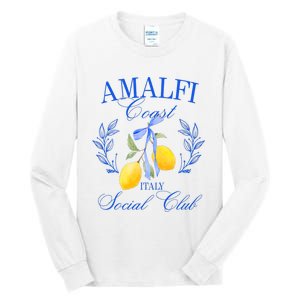 Amalfi Coast Iitaly Social Club Travel Trip Vacation Lemon Tall Long Sleeve T-Shirt