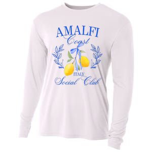 Amalfi Coast Iitaly Social Club Travel Trip Vacation Lemon Cooling Performance Long Sleeve Crew