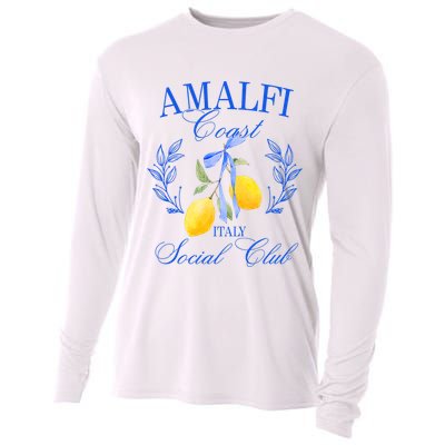 Amalfi Coast Iitaly Social Club Travel Trip Vacation Lemon Cooling Performance Long Sleeve Crew