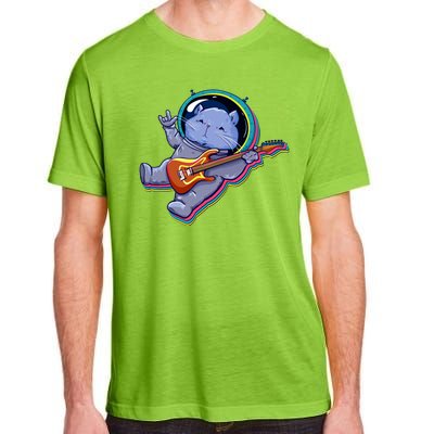 Astronaut Cat In Space Guitar Adult ChromaSoft Performance T-Shirt