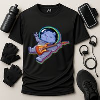 Astronaut Cat In Space Guitar Performance Shirt