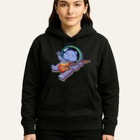 Astronaut Cat In Space Guitar Hoodie