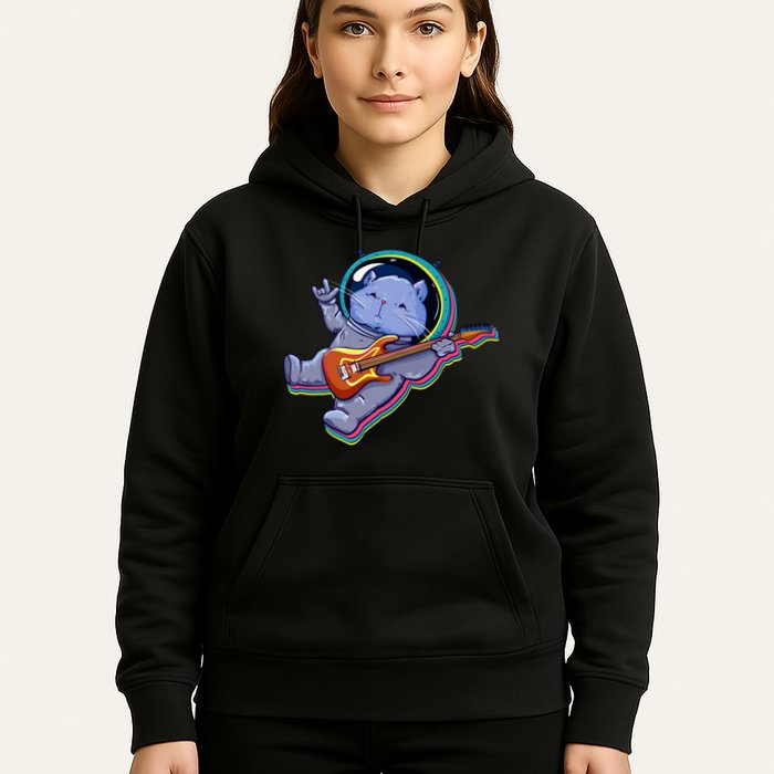 Astronaut Cat In Space Guitar Hoodie