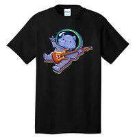 Astronaut Cat In Space Guitar Tall T-Shirt