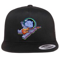 Astronaut Cat In Space Guitar Flatbill Hat