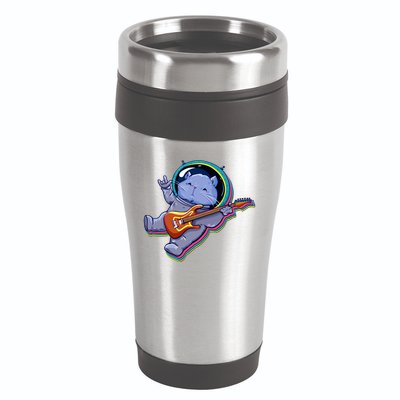 Astronaut Cat In Space Guitar 16oz Travel Tumbler