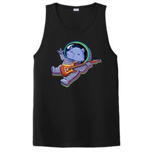 Astronaut Cat In Space Guitar PosiCharge Competitor Tank