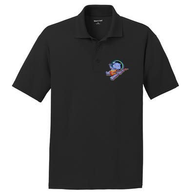 Astronaut Cat In Space Guitar PosiCharge RacerMesh Polo