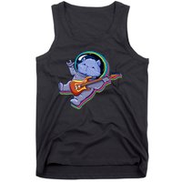 Astronaut Cat In Space Guitar Tank Top