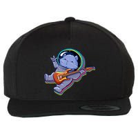 Astronaut Cat In Space Guitar Wool Snapback Cap