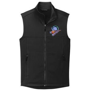 Astronaut Cat In Space Guitar Collective Smooth Fleece Vest