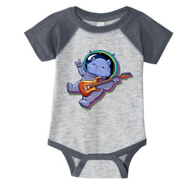 Astronaut Cat In Space Guitar Infant Baby Jersey Bodysuit