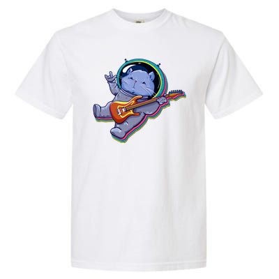 Astronaut Cat In Space Guitar Garment-Dyed Heavyweight T-Shirt