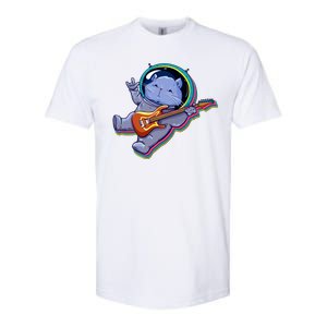 Astronaut Cat In Space Guitar Softstyle CVC T-Shirt