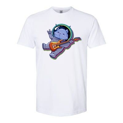 Astronaut Cat In Space Guitar Softstyle® CVC T-Shirt