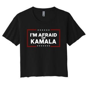 Alex Cole IM Afraid Of Kamala Women's Crop Top Tee