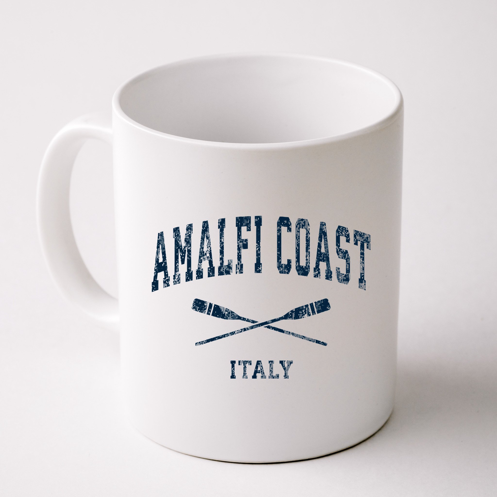 Amalfi Coast Italy Vintage Nautical Paddles Sports Oars Mug