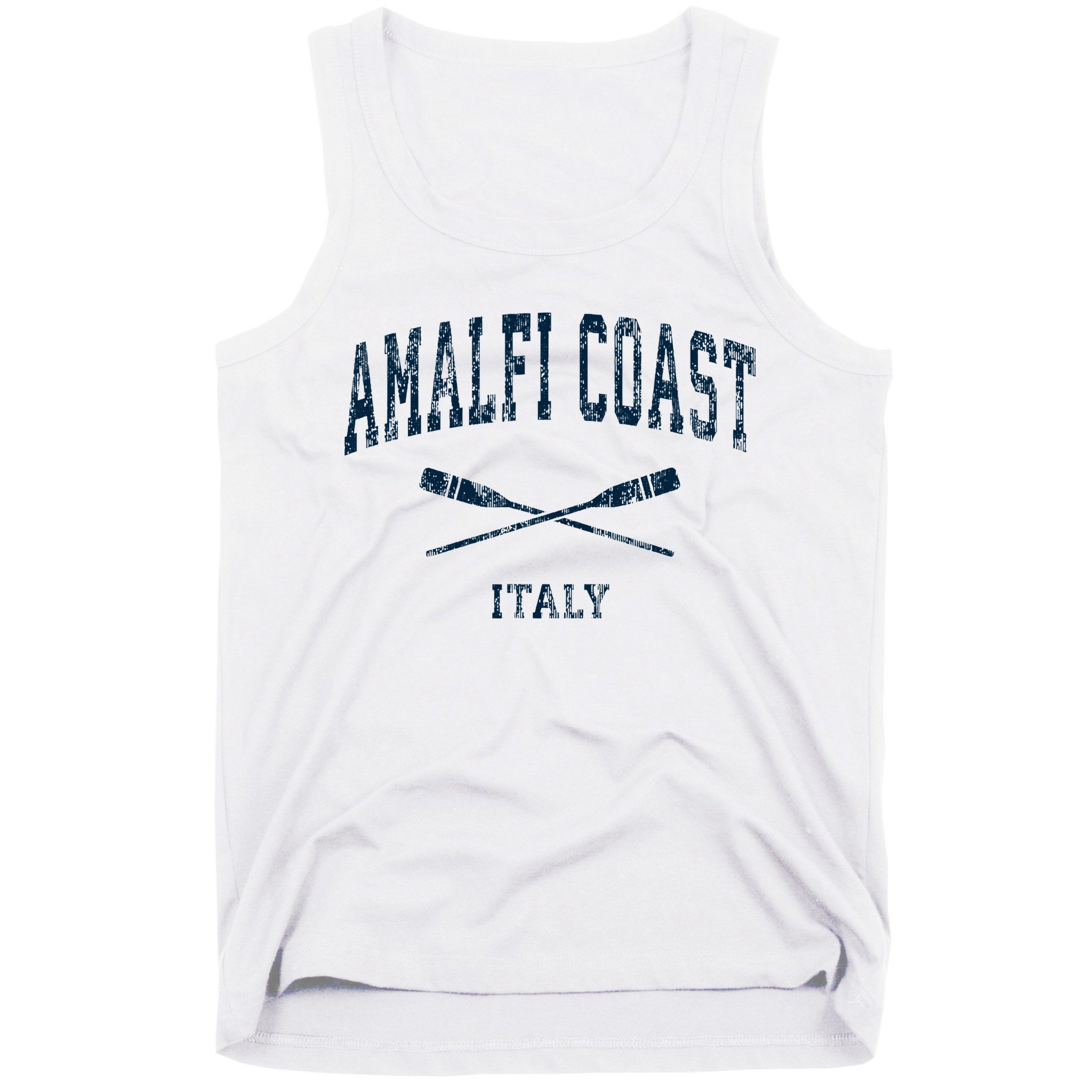 Amalfi Coast Italy Vintage Nautical Paddles Sports Oars Tank Top