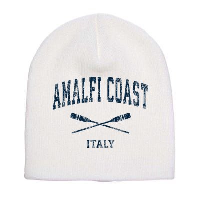 Amalfi Coast Italy Vintage Nautical Paddles Sports Oars Short Acrylic Beanie