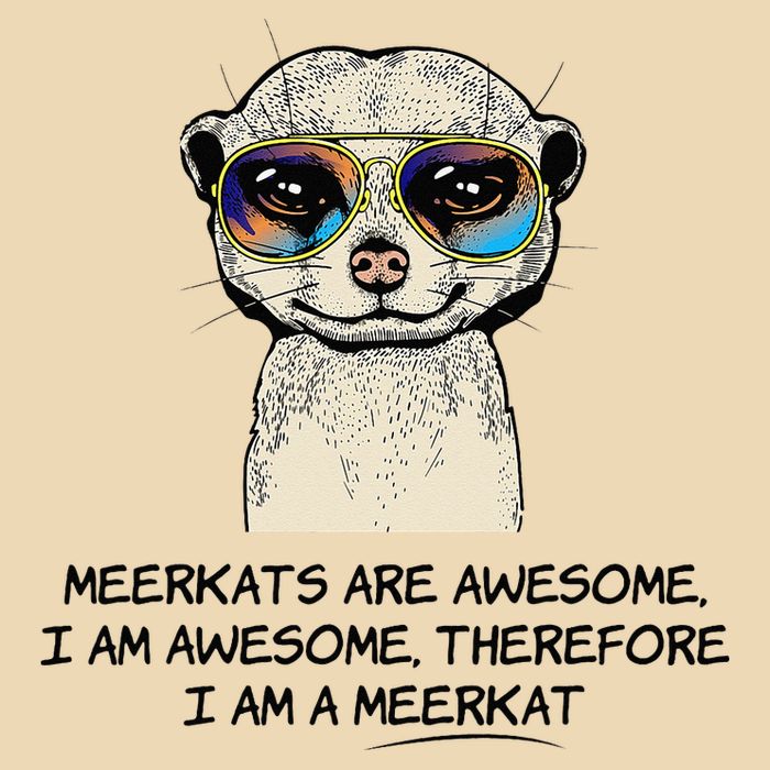 Awesome Cartoon I am a Meerkat for Meerkat Lovers Drawstring Bag