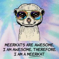 Awesome Cartoon I am a Meerkat for Meerkat Lovers Legacy Tie Dye Trucker Hat