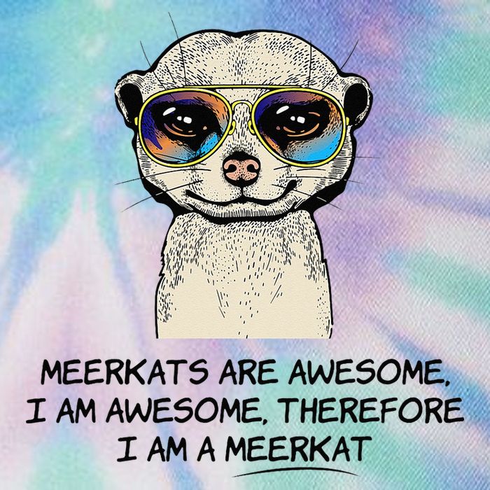 Awesome Cartoon I am a Meerkat for Meerkat Lovers Legacy Tie Dye Trucker Hat
