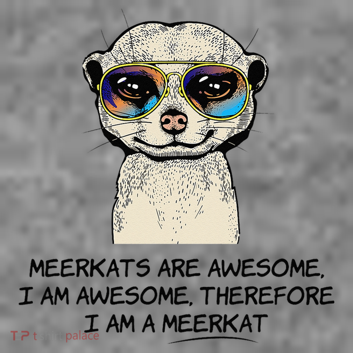 Awesome Cartoon I am a Meerkat for Meerkat Lovers 7-Panel Snapback Hat