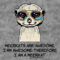 Awesome Cartoon I am a Meerkat for Meerkat Lovers Sustainable Beanie