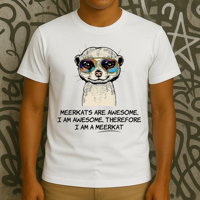 Awesome Cartoon I am a Meerkat for Meerkat Lovers T-Shirt