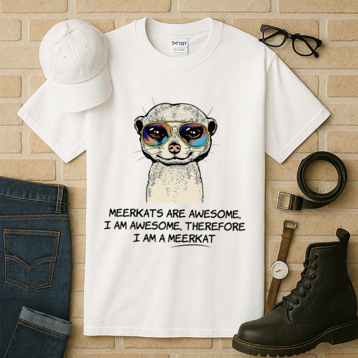 Awesome Cartoon I am a Meerkat for Meerkat Lovers Tall T-Shirt
