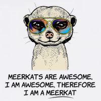 Awesome Cartoon I am a Meerkat for Meerkat Lovers Sustainable Bucket Hat