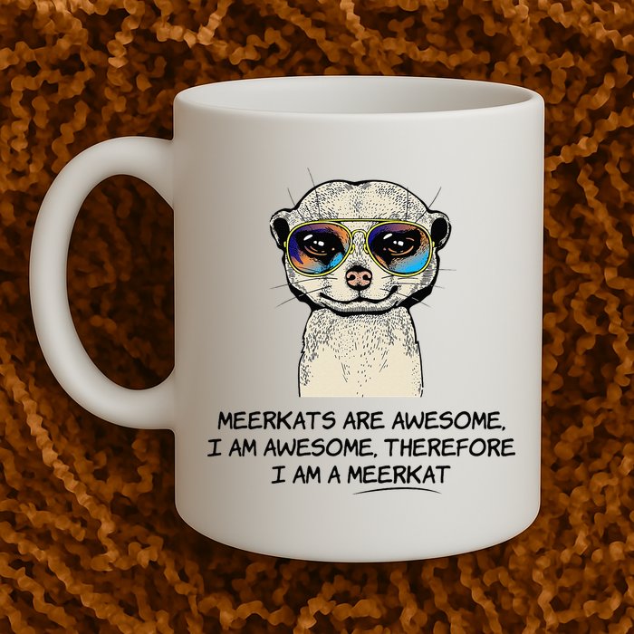 Awesome Cartoon I am a Meerkat for Meerkat Lovers Mug