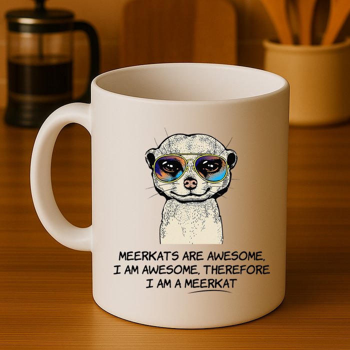 Awesome Cartoon I am a Meerkat for Meerkat Lovers Mug