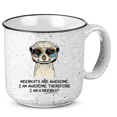 Awesome Cartoon I am a Meerkat for Meerkat Lovers 15oz Campfire Ceramic Mug
