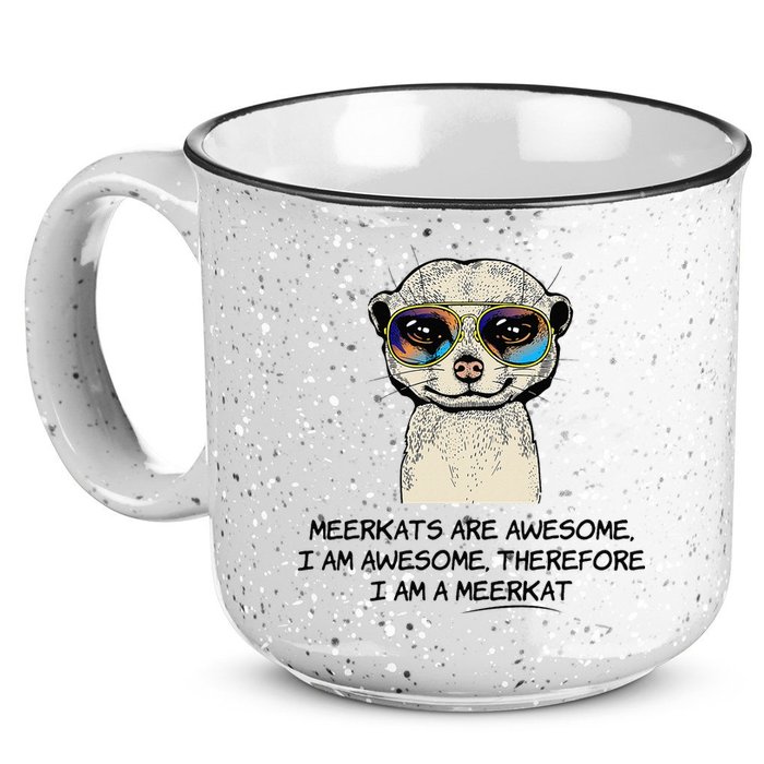 Awesome Cartoon I am a Meerkat for Meerkat Lovers 15oz Campfire Ceramic Mug