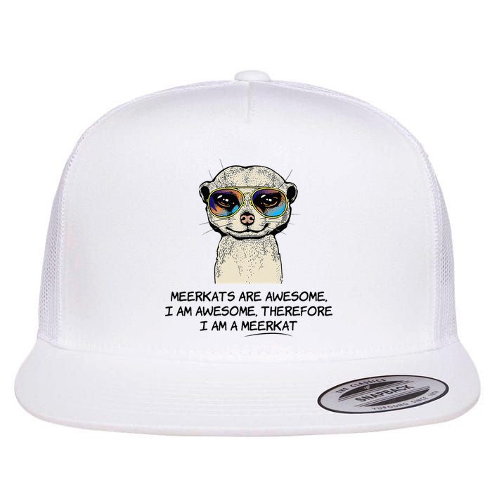 Awesome Cartoon I am a Meerkat for Meerkat Lovers Flatbill Hat