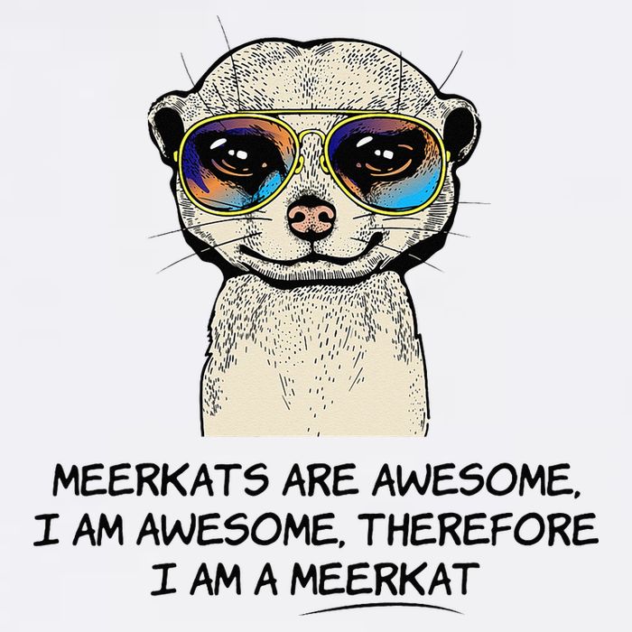 Awesome Cartoon I am a Meerkat for Meerkat Lovers Flatbill Hat