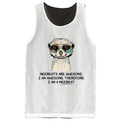 Awesome Cartoon I am a Meerkat for Meerkat Lovers Mesh Reversible Basketball Jersey Tank