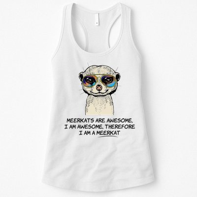 Awesome Cartoon I am a Meerkat for Meerkat Lovers Womens Tank Top