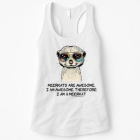 Awesome Cartoon I am a Meerkat for Meerkat Lovers Womens Tank Top