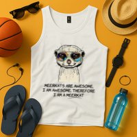 Awesome Cartoon I am a Meerkat for Meerkat Lovers Tank Top