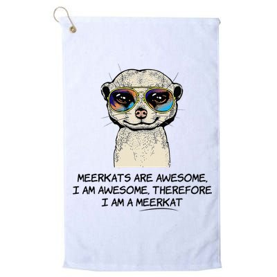 Awesome Cartoon I am a Meerkat for Meerkat Lovers Golf Towel