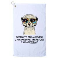 Awesome Cartoon I am a Meerkat for Meerkat Lovers Golf Towel