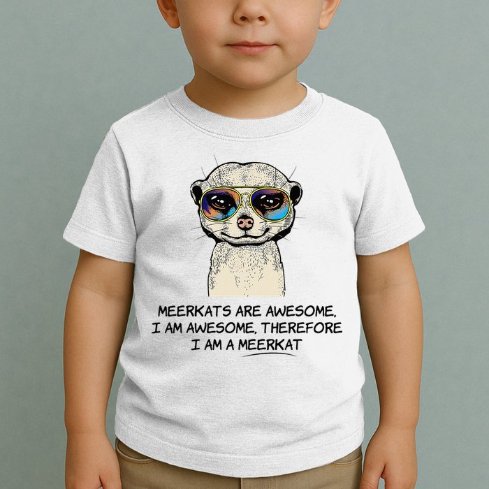 Awesome Cartoon I am a Meerkat for Meerkat Lovers Toddler T-Shirt