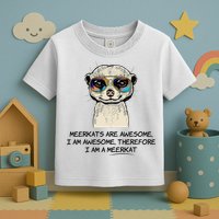 Awesome Cartoon I am a Meerkat for Meerkat Lovers Toddler T-Shirt