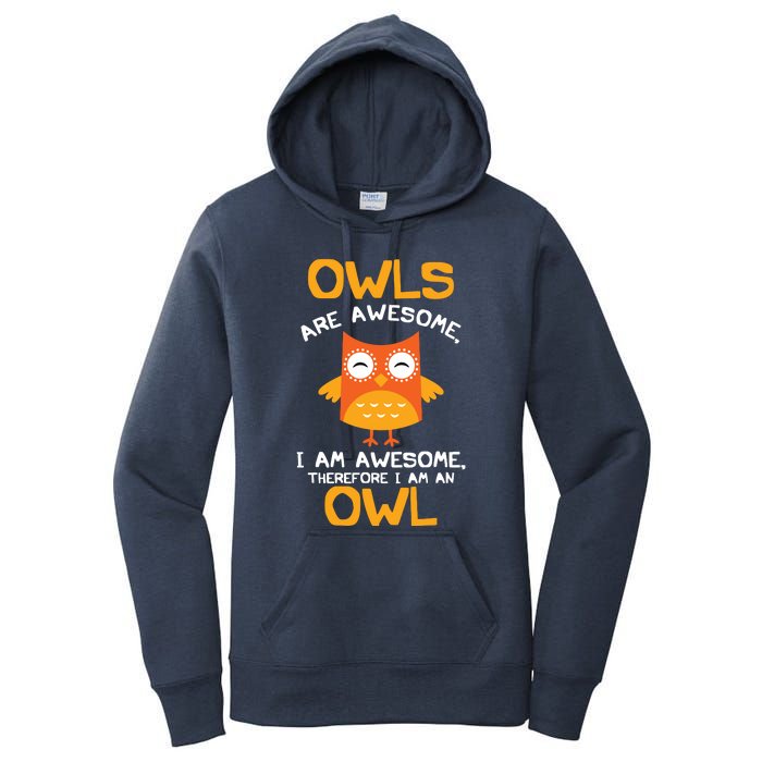 Awesome Cartoon I Am An Owl Shirts For Owl Lovers Women's Pullover Hoodie