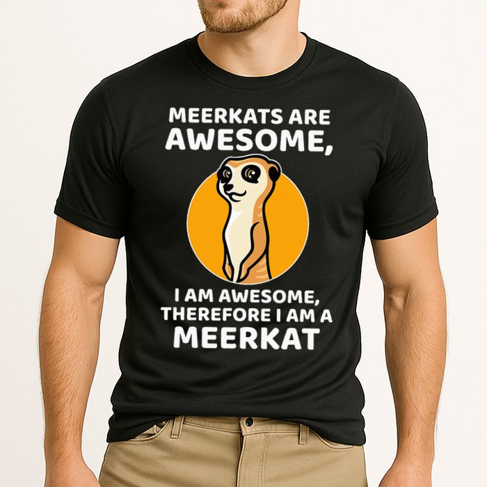 Awesome Cartoon I Am A Meerkat For Meerkat Lovers Cooling Performance Crew T-Shirt