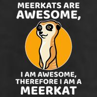 Awesome Cartoon I Am A Meerkat For Meerkat Lovers Adult Drive Performance Visor